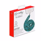 Immagine di Cover plastica blu CELLY LACETMARBLE - Smartphone Neck Chain SUMMER LACETMARBLEBL