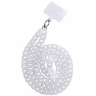 Immagine di Cover plastica bianco CELLY LACETMARBLE - Smartphone Neck Chain SUMMER LACETMARBLEWH
