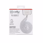 Immagine di Cover plastica bianco CELLY LACETMARBLE - Smartphone Neck Chain SUMMER LACETMARBLEWH