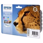 Immagine di Inkjet EPSON C13T07154022 nero+ciano+magenta+giallo 220 copie conf.4pz