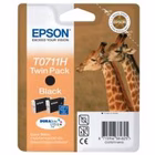 Immagine di Inkjet EPSON C13T07114H20 nero 380-830 copie conf.2pz