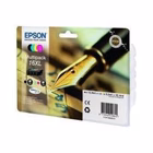 Immagine di Inkjet EPSON C13T16364022 nero+ciano+magenta+giallo 500+450x3 copie conf.4pz