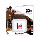 Immagine di Memory Card secure digital 32GB KINGSTON Kingston 32GB Canvas React Plus SDHC UHS-II 300R/2 SDR2/32