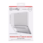 Immagine di Cover pvc Trasparente CELLY SHIELDPRO13M1 - Clip On MacBook Pro 13" M1/M2 SHIELDPRO13M1WH