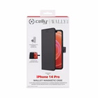 Immagine di Cover similpelle Nero CELLY WALLYMAG - Apple iPhone 14 Pro WALLYMAG1025BK