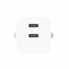 Immagine di Caricabatterie Bianco CELLY TC2USBC20W - 20W 2 USB-C Wall Charger PRO POWER TC2USBC20WWH