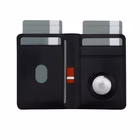 Immagine di Cover pelle Nero DBRAMANTE 1928 Billund Portafogli Slim compatibile Airtag - Nero BIATGTBL1678