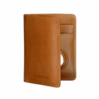 Immagine di Cover pelle Marrone DBRAMANTE 1928 Billund Portafogli Slim compatibile Airtag - Cuoio BIATGT001679