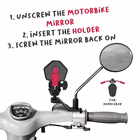 Immagine di Mirror motorcycle holder black