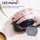 Immagine di Mouse verticale wireless ergonomico ricaricabile con display digitale TRUST VOXX