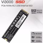 Immagine di Ssd interni 512GB pcie gen 3.0 x 4 nvme VERBATIM Vi3000 Internal PCIe NVMe M.2 SSD 512GB 49374V