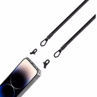 Immagine di Cover tpu + policarbonato Trasparente CELLY FREEDOM CASE - Case iPhone 14 Pro + black lacet F FREED