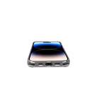 Immagine di Cover tpu + policarbonato Trasparente CELLY FREEDOM CASE - Case iPhone 14 Pro + black lacet F FREED