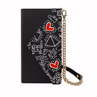 Immagine di Cover poliuretano Nero CELLY KEITH HARING - Universal Magnetic Pochette up to 6 KHPHONEBAG