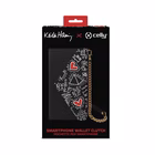 Immagine di Cover poliuretano Nero CELLY KEITH HARING - Universal Magnetic Pochette up to 6 KHPHONEBAG