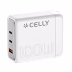 Immagine di Caricabatterie Bianco CELLY PS3GAN100W - 100W Power Station PRO POWER PS3GAN100WWH
