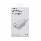 Immagine di Caricabatterie Bianco CELLY TC2USBC45W - 45W 2 USB-C Wall Charger PRO POWER TC2USBC45WWH