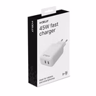 Immagine di Caricabatterie Bianco CELLY TC2USBC45W - 45W 2 USB-C Wall Charger PRO POWER TC2USBC45WWH
