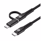 Immagine di USB-C to c+light cable 2mt bk
