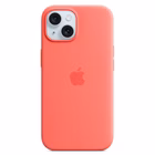 Immagine di Cover MagSafe in silicone colore guava per iPhone 15