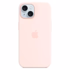 Immagine di Cover MagSafe in silicone colore rosa confetto per iPhone 15 Plus