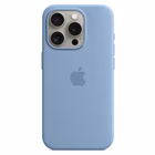 Immagine di Cover Magsafe in silicone colore blu inverno per iPhone 15 Pro Max