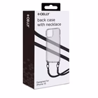 Immagine di Cover tpu + policarbonato Trasparente CELLY FREEDOM CASE - Case iPhone 15 + black lacet FREED FREED