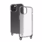 Immagine di Cover tpu + policarbonato Trasparente CELLY FREEDOM CASE - Case iPhone 15 + black lacet FREED FREED