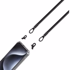 Immagine di Cover tpu + policarbonato Trasparente CELLY FREEDOM CASE - Case iPhone 15 Pro + black lacet F FREED