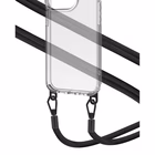 Immagine di Cover tpu + policarbonato Trasparente CELLY FREEDOM CASE - Case iPhone 15 Pro + black lacet F FREED