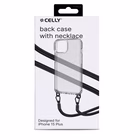Immagine di Cover tpu + policarbonato Trasparente CELLY FREEDOM CASE - Case iPhone 15 Plus + black lacet FREEDOM