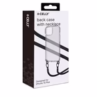 Immagine di Cover tpu + policarbonato Trasparente CELLY FREEDOM CASE - Case iPhone 15 Plus + black lacet FREEDOM