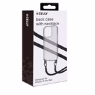 Immagine di Cover tpu + policarbonato Trasparente CELLY FREEDOM CASE - Case iPhone 15 Pro Max + black lace FREED