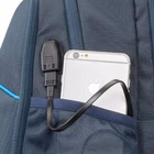 Immagine di Notebook da 17.3 poliestere riciclato Blu RIVACASE ECO Zaino gaming porta notebook da 17.3" blu 7861