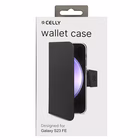 Immagine di Cover similpelle Nero CELLY WALLY - Samsung Galaxy S23 FE WALLY1062