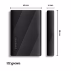 Immagine di Ssd esterni 1000GB USB 3.2 SAMSUNG Samsung SSD MU-PG1T0B/EU