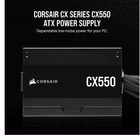 Immagine di Alimentatore per PC 550 w CORSAIR Alimentatore ATX CX Series CX550 Certificazion CP-9020277-EU
