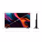 Immagine di Tv 50" 4K (3840x2160) SHARP TV 50" UHD 4K FRAMELESS SMART GOOGLE TV 50GL4260E