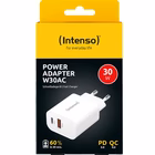 Immagine di Caricabatterie Bianco INTENSO POWER ADAPTER USB-C + USB A 30W 7803012
