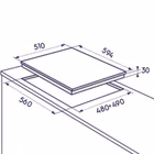 Immagine di Piano cottura gas acciaio inox grigio ELECTROLUX RGG6242LOX 949640230