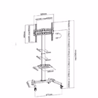 Immagine di 32 -55 compact tv cart