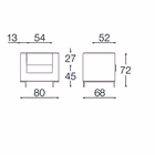 Immagine di Poltrona HALL in ecopelle bianco