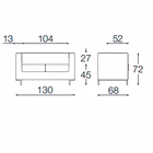 Immagine di Divano 2 posti HALL in ecopelle bianco