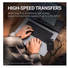 Immagine di Ssd esterni 1000GB USB 3.2 gen.2 type-c PNY RP60 USB 3.2 Gen 2x2 Type-C Portable SSD 1TB PSD0CS306