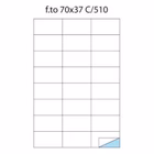 Immagine di Cf50 fogli etichette a4 70x37 12 mm