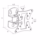 Immagine di Staffa 1 snodo inclin 100x100