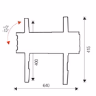 Immagine di Staffa economy inclinabile - black