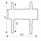 Immagine di Staffa economy fissa - black