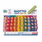 Immagine di Espositore gomme GIOTTO HAPPY colori assortiti