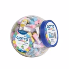 Immagine di Barattolo minigomme GIOTTO PASTEL colori assortiti